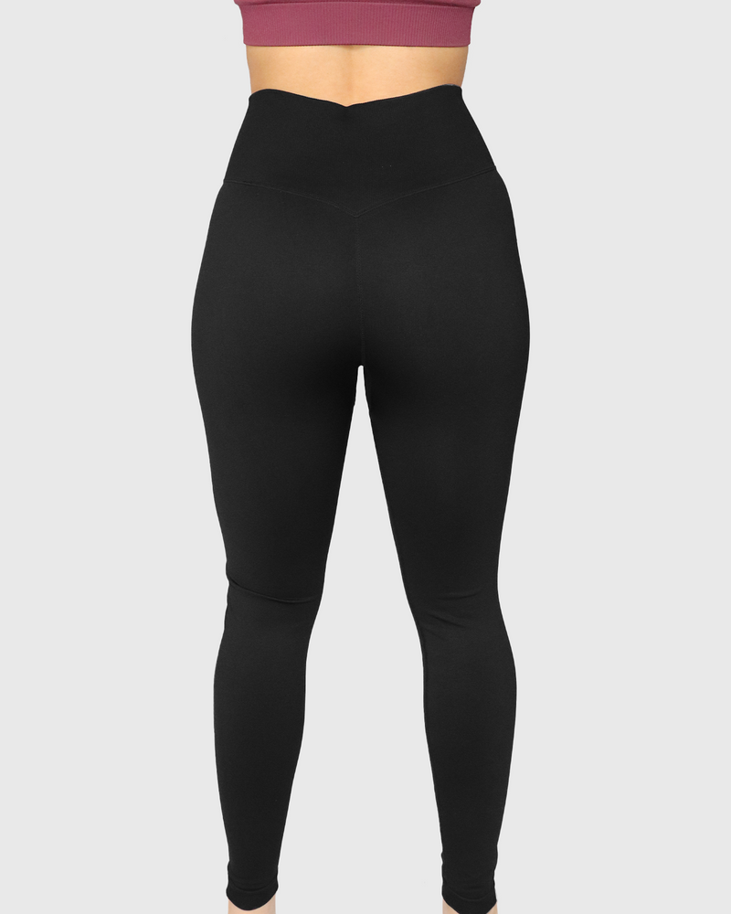 Bubble Bum Black (No Butt Scrunch) Leggins